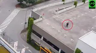 Mężczyzna z plecakiem na nagraniu Polaka. "Jesteś ch****, a nie Niemcem"