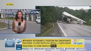 W wypadku na zakopiance poszkodowanych zostało 30 osób