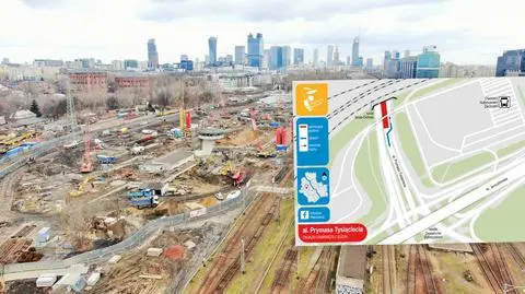 Dworzec Zachodni: zamkną część tunelu alei Prymasa Tysiąclecia. Za WKD pojadą autobusy