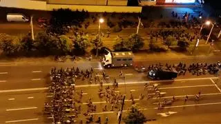 Drugi dzień protestów na Białorusi po wyborach prezydenckich 