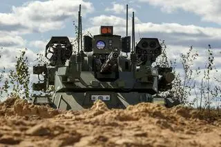 Na poligonie Mulino użyto po raz pierwszy robotów bojowych Uran-9 i Nerechta