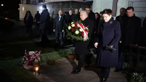 Kierownictwo PiS oddaje hołd w rocznicę stanu wojennego