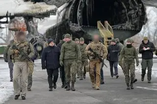 Szef Sztabu Generalnego WP generał Rajmund T. Andrzejczak podczas wizyty w Ukrainie, grudzień 2022 r.