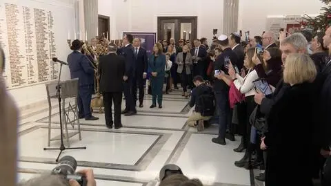 W Sejmie powtórna uroczystość zapalenia świec chanukowych