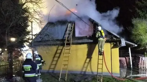 70-latek zginął w pożarze drewnianego domu w pow. radzyńskim
