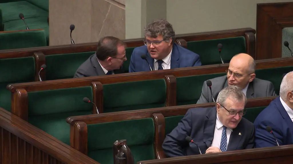 Mariusz Kamiński i Maciej Wąsik w Sejmie 