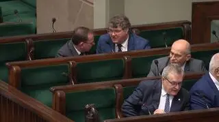 Mariusz Kamiński i Maciej Wąsik w Sejmie 