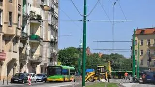 Zielone torowisko dodaje koloru ul