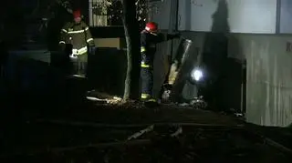 Pożar wybuchł w składziku ze sprzętem medycznym