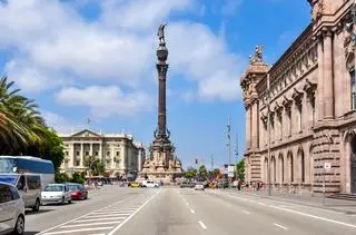 Pomnik Krzysztofa Kolumba w centrum Barcelony