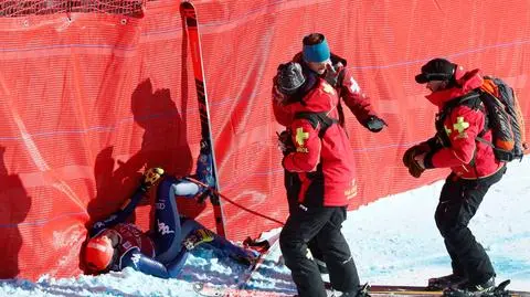 Chwile grozy w Val d'Isere. Niebezpieczne upadki na trasie zjazdu kobiet