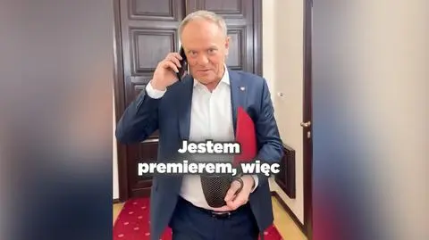 "Jestem premierem, więc to oczywiste...". Tusk nawiązał do internetowego trendu
