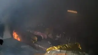 Zaprószył ogień w pustostanie 