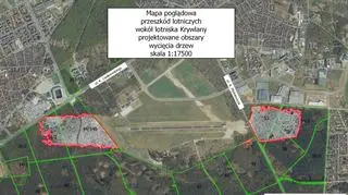 Plan terenu okolic lotniska