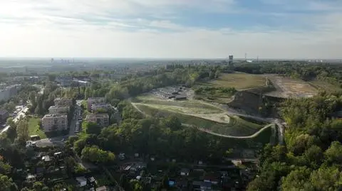 Hałda na Wirku widziana z drona