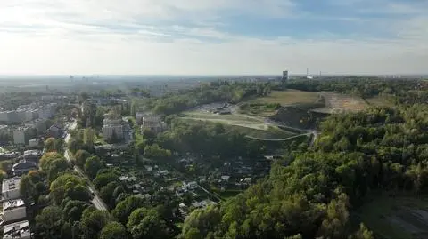 Hałda na Wirku widziana z drona