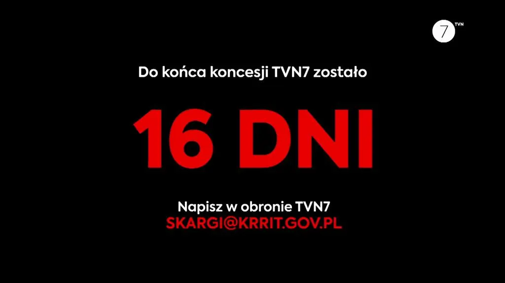 Koncesja TVN7 wygasa za 16 dni
