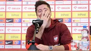 Robert Lewandowski nie krył rozbawienia jednym z pytań
