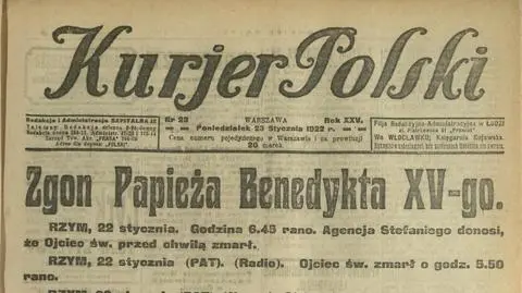 "Godzina 6.45 rano. Agencja Stefaniego donosi, że Ojciec św. przed chwilą zmarł". Ostatnie chwile Benedykta XV