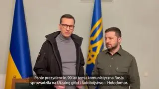 Ujęcie z nagrania, zamieszczonego na facebookowym profilu Mateusza Morawieckiego 