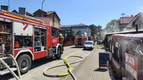 Dym w nadmorskim mieście. W restauracji wybuchł pożar