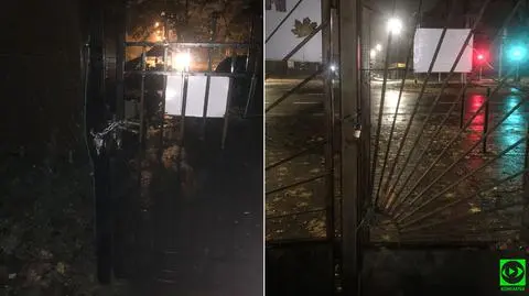 Ludzie odwiedzający groby bliskich przeskakiwali przez płot, żeby się wydostać z cmentarza
