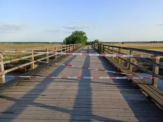 Przeprawa musiała być czasowo zamknięta 