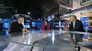 Grzegorz Kasdepke i Irena Koźmińska w TVN24
