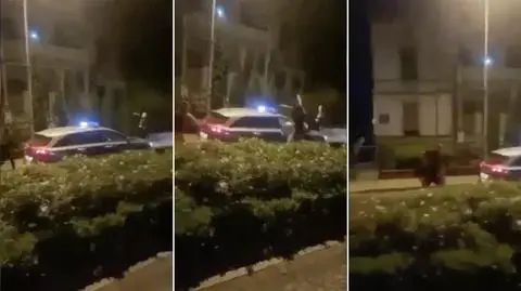 Zakłócali na skwerku ciszę nocną. Gdy przyjechał radiowóz, zaatakowali dwóch policjantów