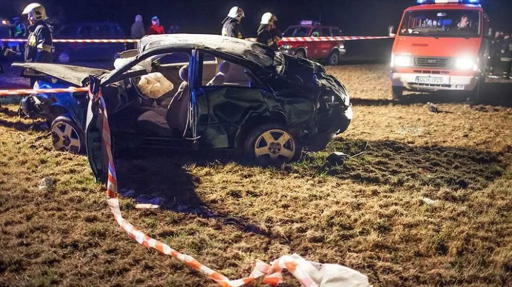 Audi jechało z dużą prędkością - podała policja