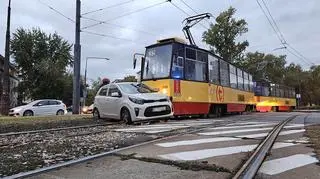 Zderzenie z udziałem tramwaju 