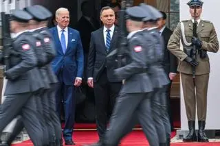 Prezydent USA Joe Biden i prezydent Polski Andrzej Duda