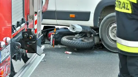 Wypadek na Płochocińskiej. Nie żyje motocyklista