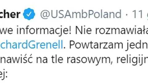 Wpis ambasador Mosbacher