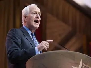 John Cornyn na konwencji republikanów w Houston