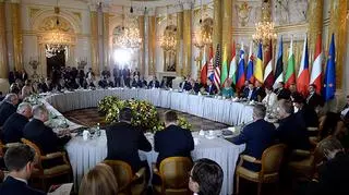 President Donald Trump at the summit of the Three Seas