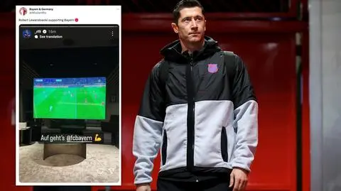 Pięść i kciuki zaciśnięte. Lewandowski "gra" razem z Bayernem