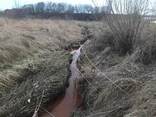 Ciecz ma rdzawy kolor