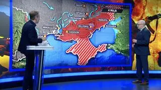 Generał Waldemar Skrzypczak analizował mapę rosyjskiej inwazji