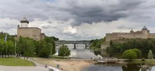 Narew. Granica Estonii i Rosji