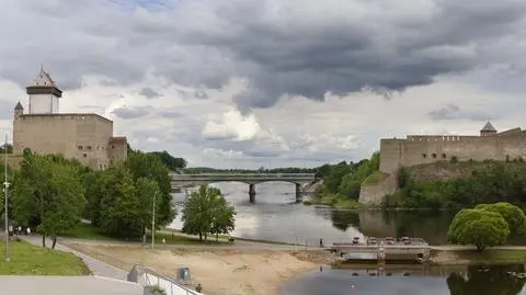 Narew. Granica Estonii i Rosji