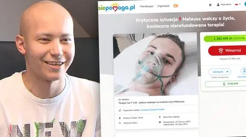 Mateusz zebrał pieniądze na walkę z nowotworem