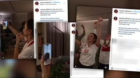 Wzruszony Szczęsny po meczu z Argentyną rozmawiał z żoną i synkiem