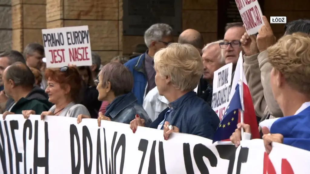 Protest w obronie wolnych sądów miał miejsce również w Łodzi