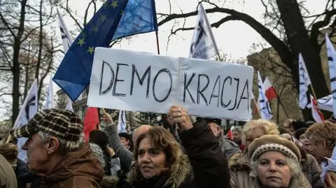 Protesty przed siedzibą Trybunału