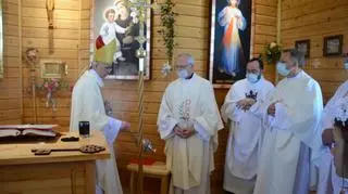 Odbudowany kościół jest znacznie mniejszy niż oryginalny