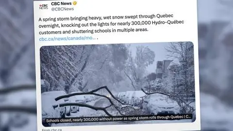 Setki tysięcy odbiorców bez prądu, zamknięto szkoły