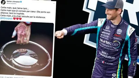 "Ta ręka ściska zasłużone trofeum". Żona Grosjeana wzruszona sukcesem męża