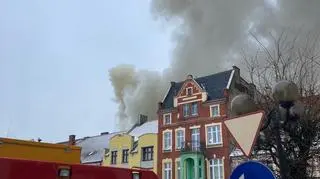 Pożar budynku w Miedzychodzie
