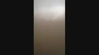 Burza na lotnisku w Balicach